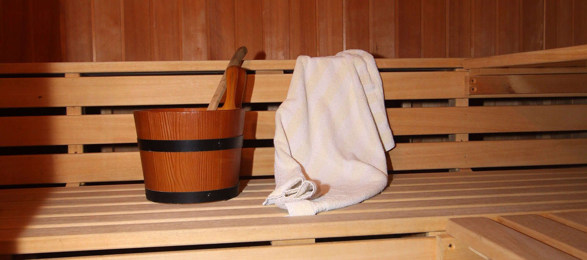 Sauna in the Rössl Apartments in Kirchberg