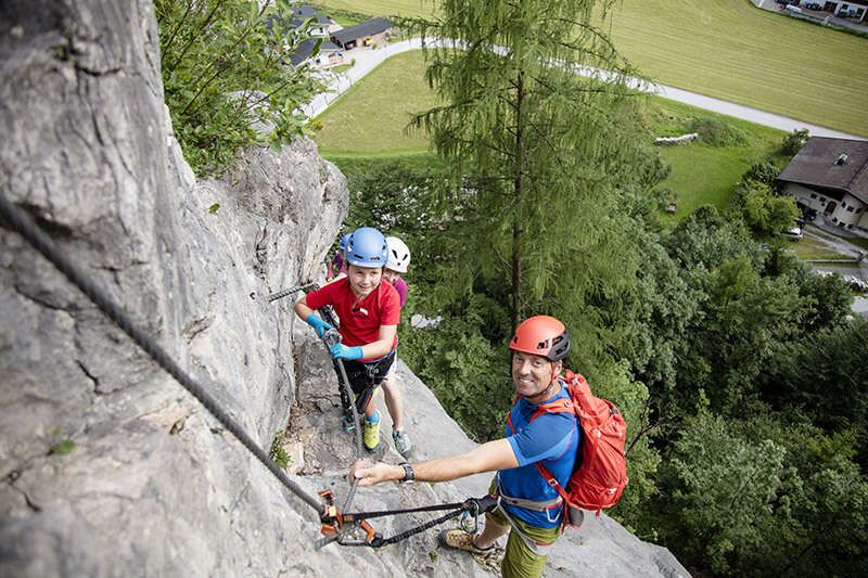 Steinberge via ferrata for families